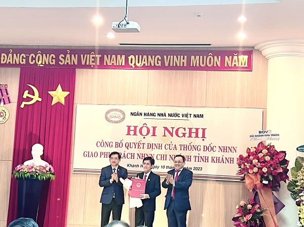 NHNN công bố Quyết định giao phụ trách  NHNN Chi nhánh tỉnh Khánh Hòa